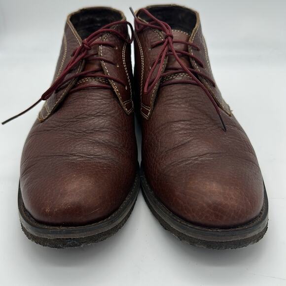 Johnston & Murphy Pebble Leather Copeland Crepe Sole Chukka Desert Boots S 8.5 - Picture 5 of 10